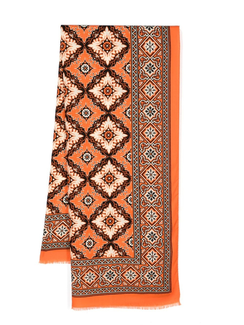 wool fringed scarf 1