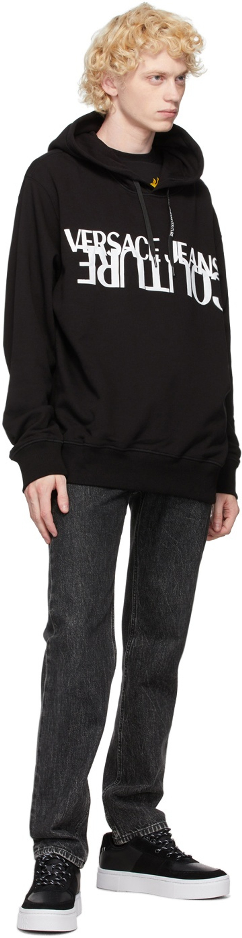 Black & White Logo Hoodie 4