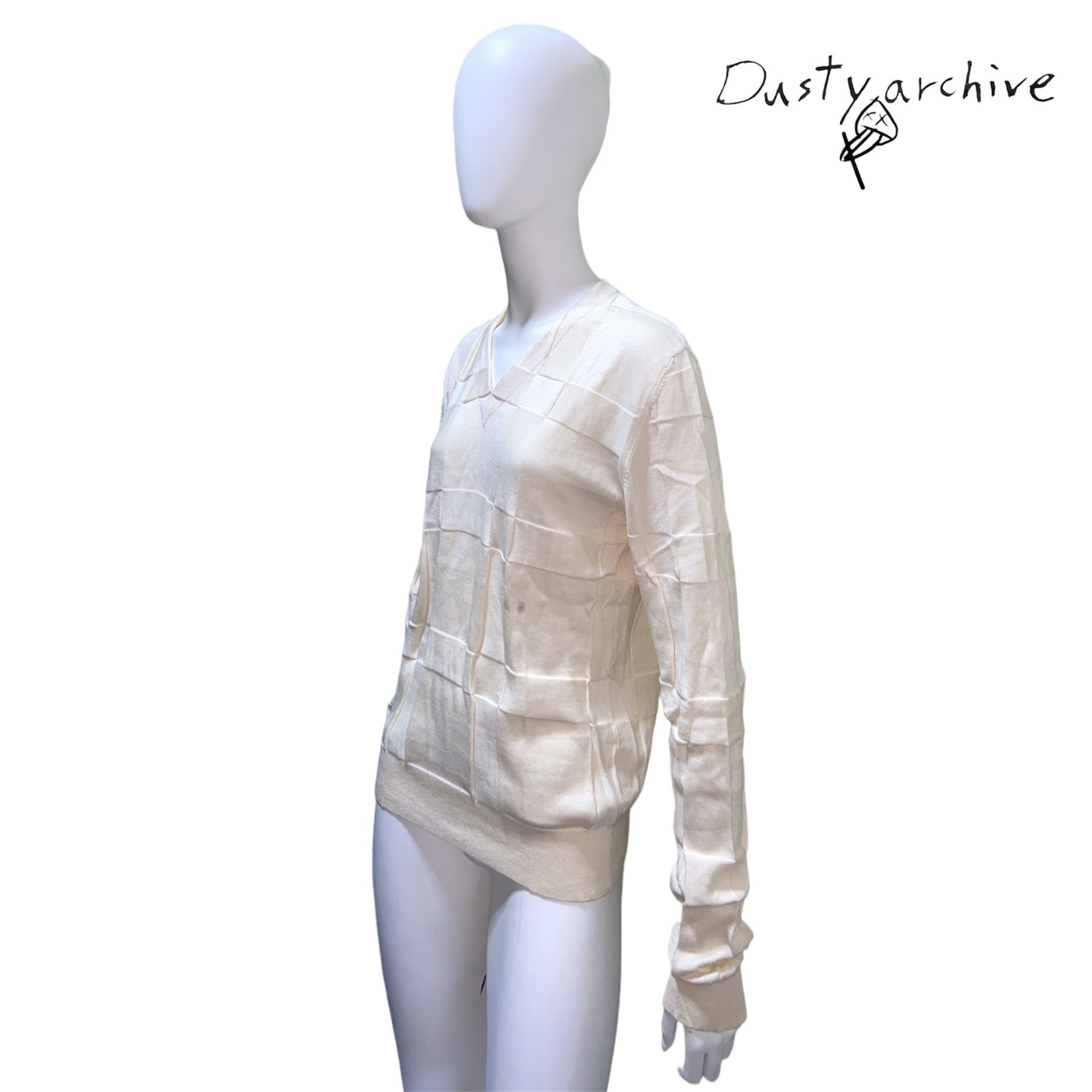 Maison martin margiela cream knit sweater S - 3