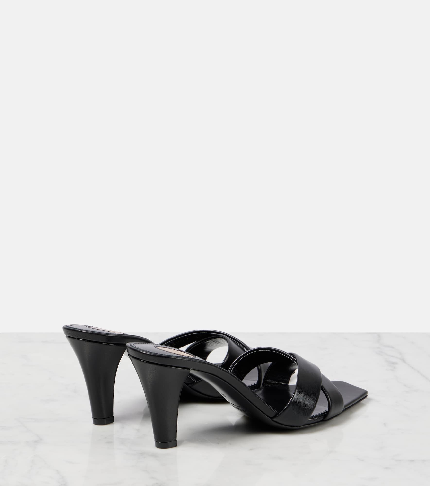 Jill 75 leather mules - 2