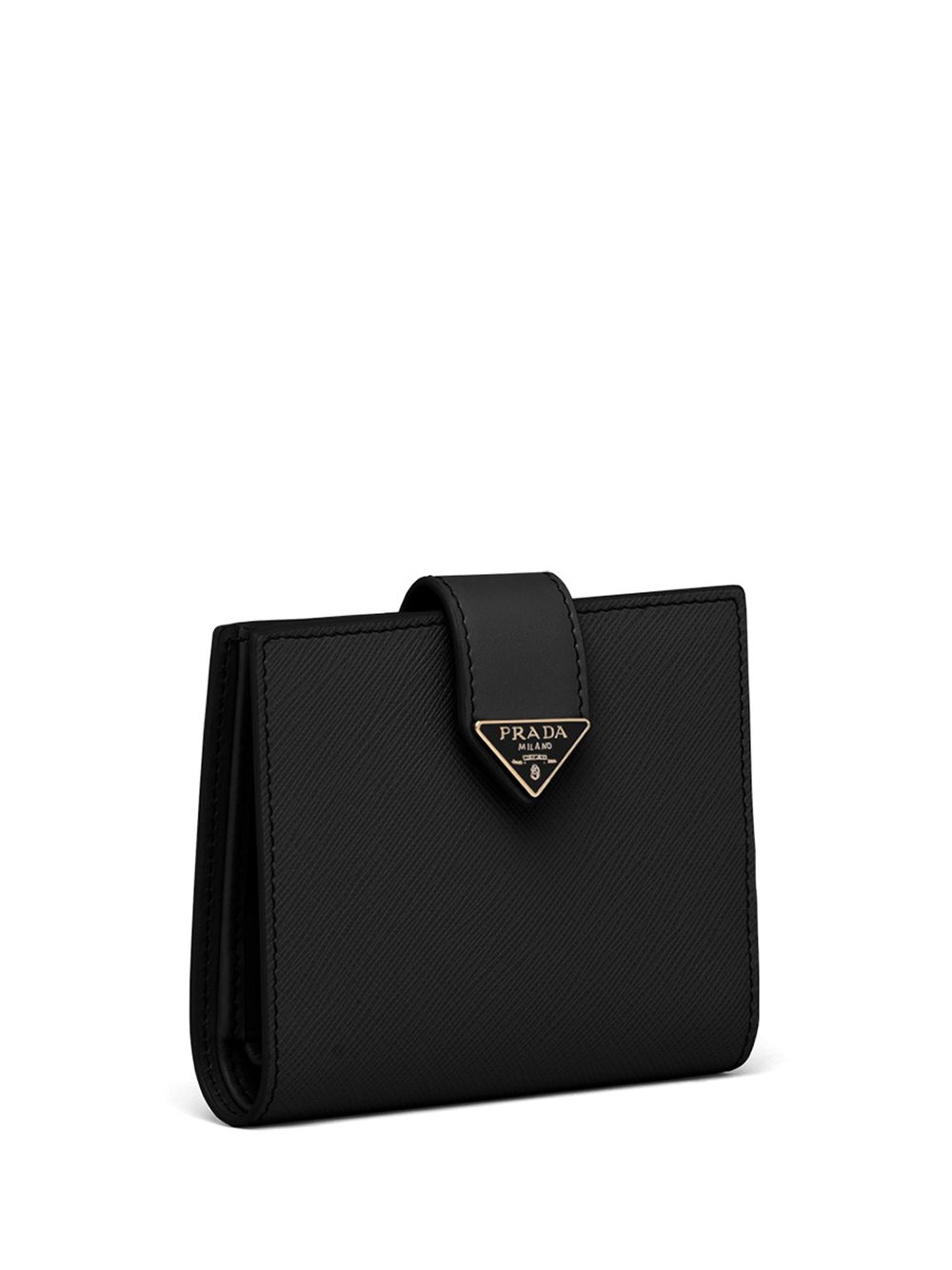small logo-plaque Saffiano leather wallet - 3