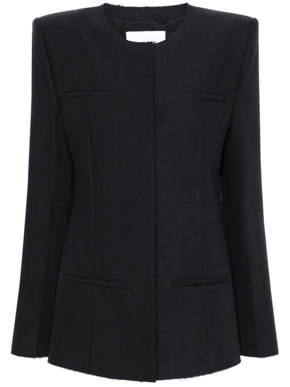 raw-cut tailored jacket - 1