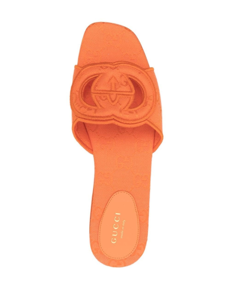 GG Supreme canvas mules 4