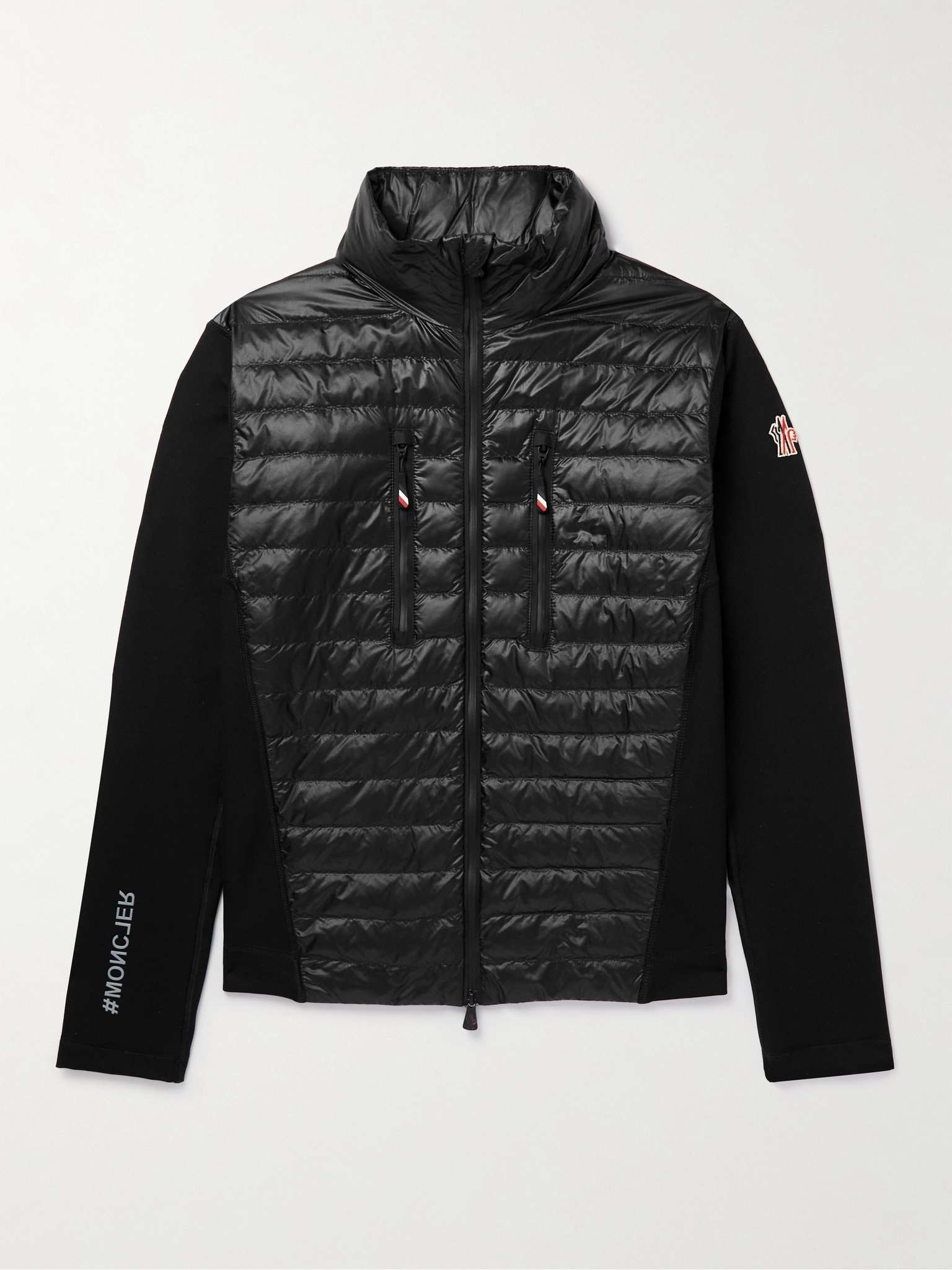 Slim-Fit Quilted Ripstop and Jersey Down Jacket - 1