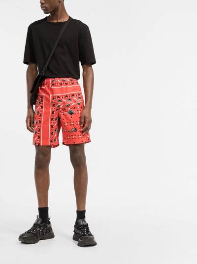 MSGM Bandana-print shorts outlook