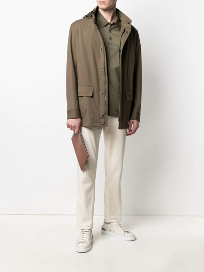 Brioni zip-up jacket outlook