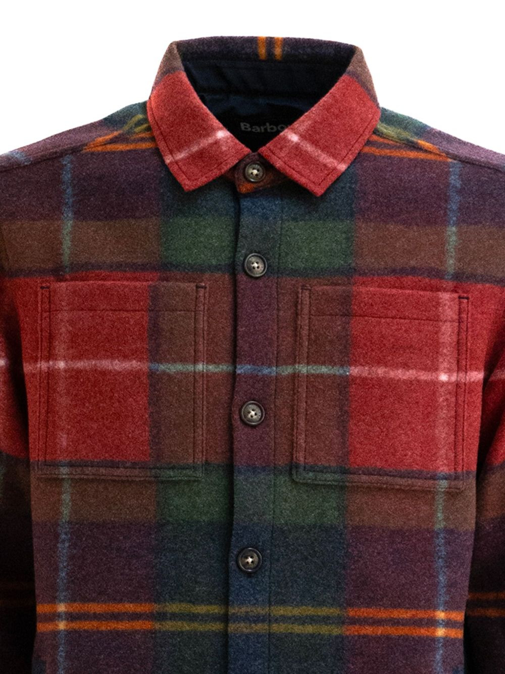 check-pattern shirt jacket - 2