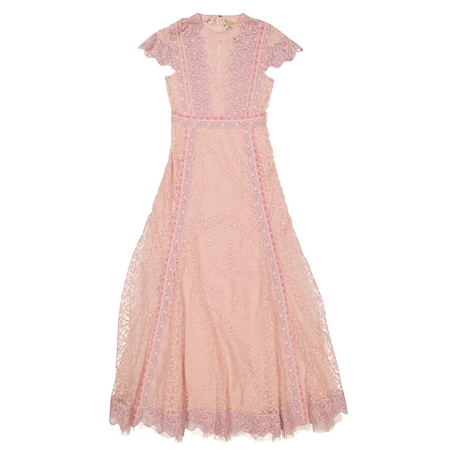 Burberry Embroidered Floral Lace Tulle Dress - 2