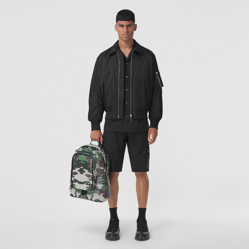 Camouflage Print Cotton Canvas Backpack 3