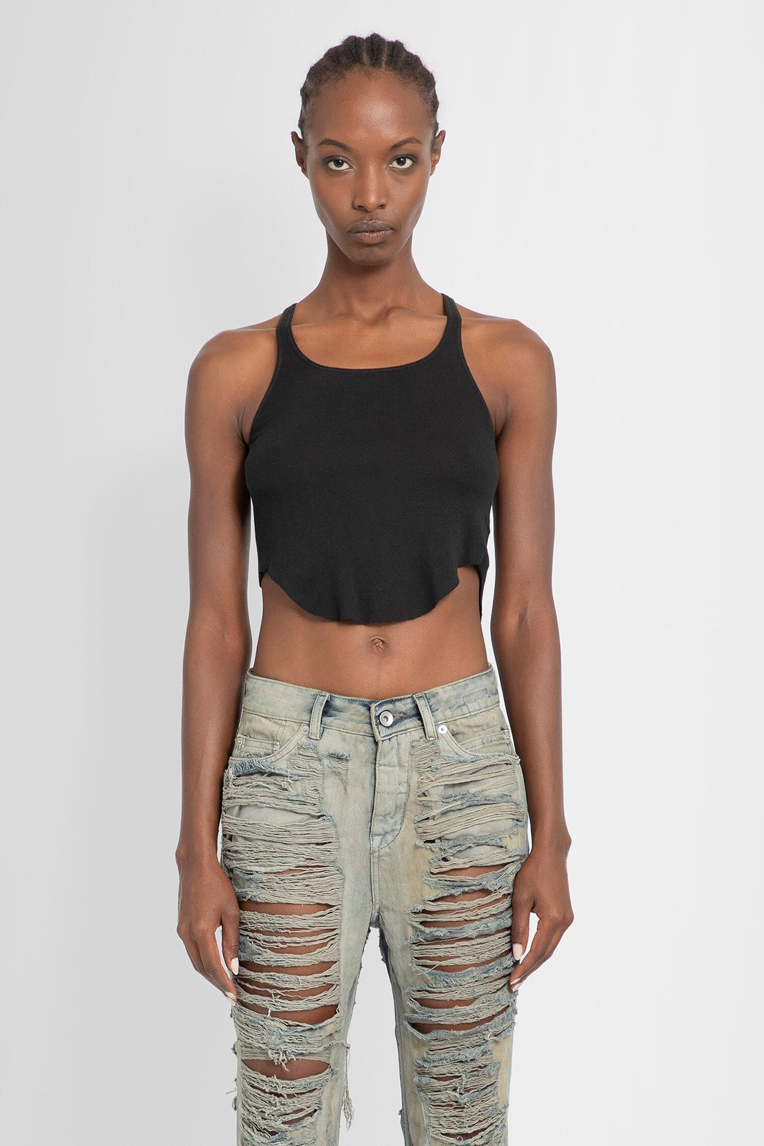 RICK OWENS WOMAN BLACK TOPS - 1