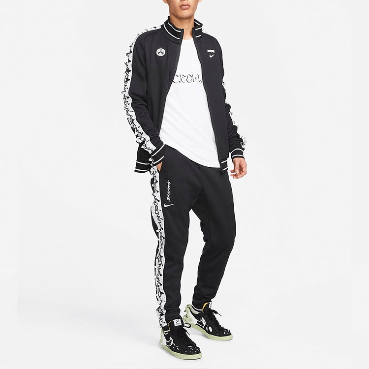 Men's Nike x ACRONYM Crossover Contrasting Colors Sleeve Stand Collar Woven Sports Jacket Asia Editi - 6