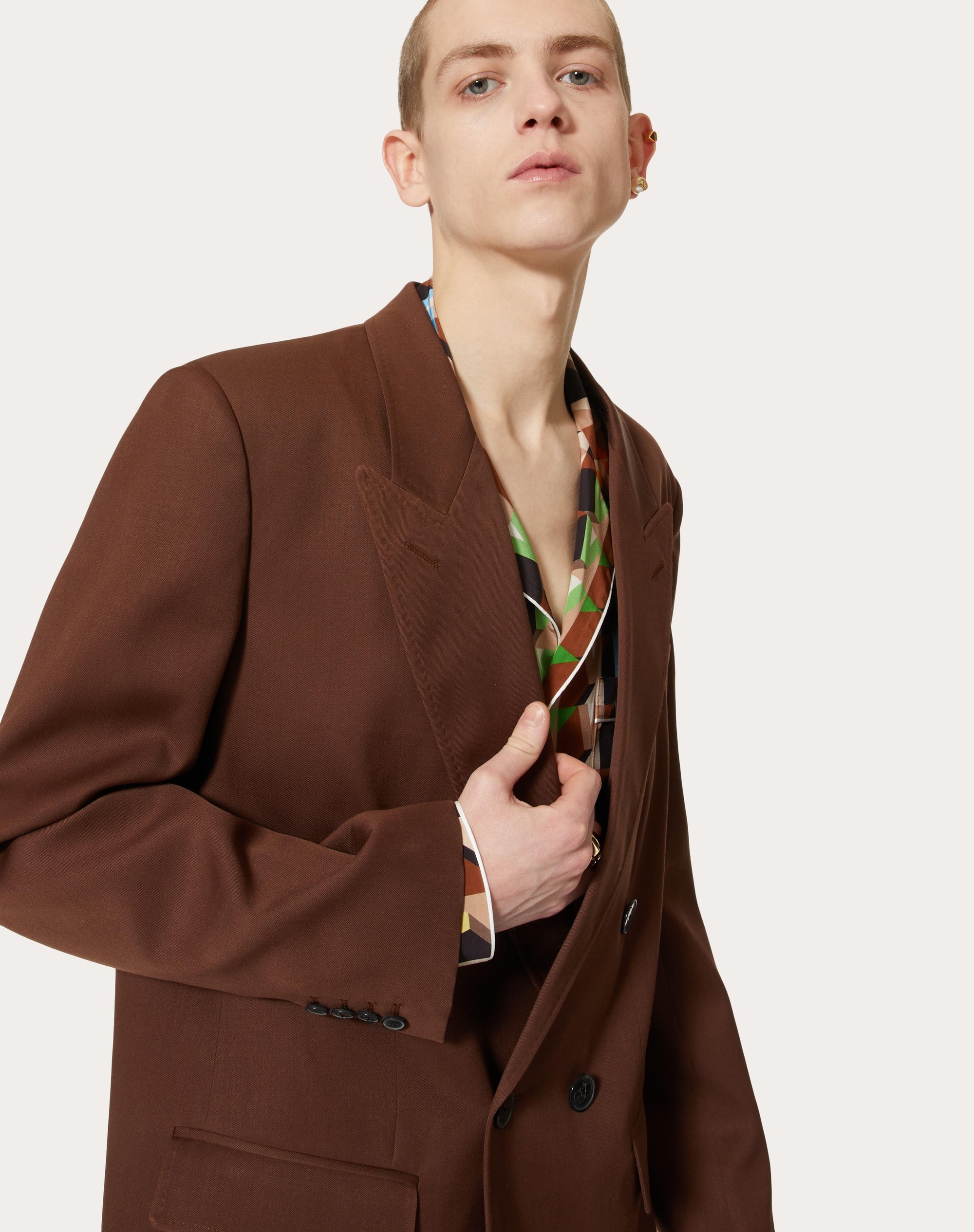 DOUBLE-BREASTED WOOL JACKET - 5