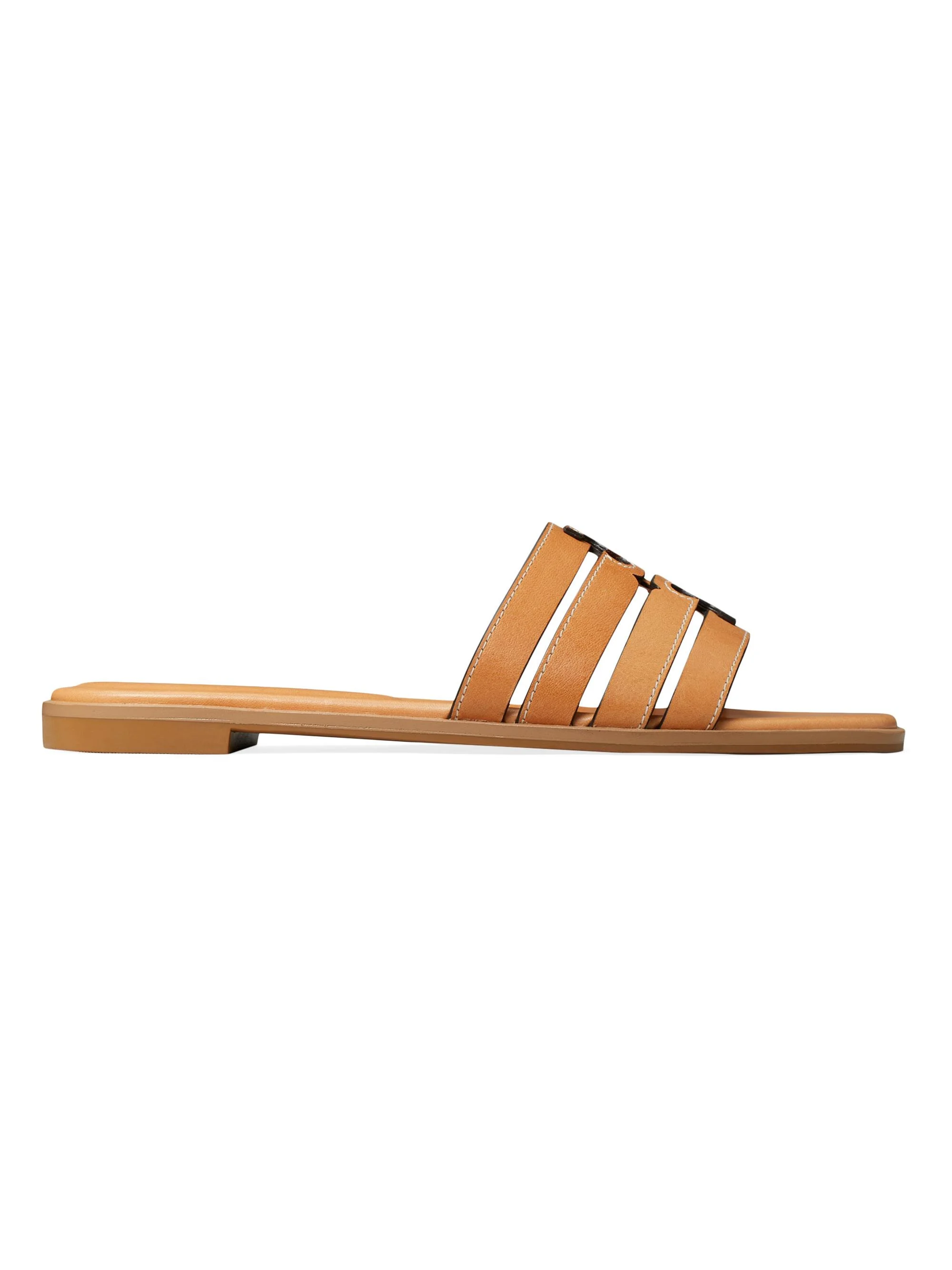 Women's Ines Caged Leather Sandals - Camello - 1