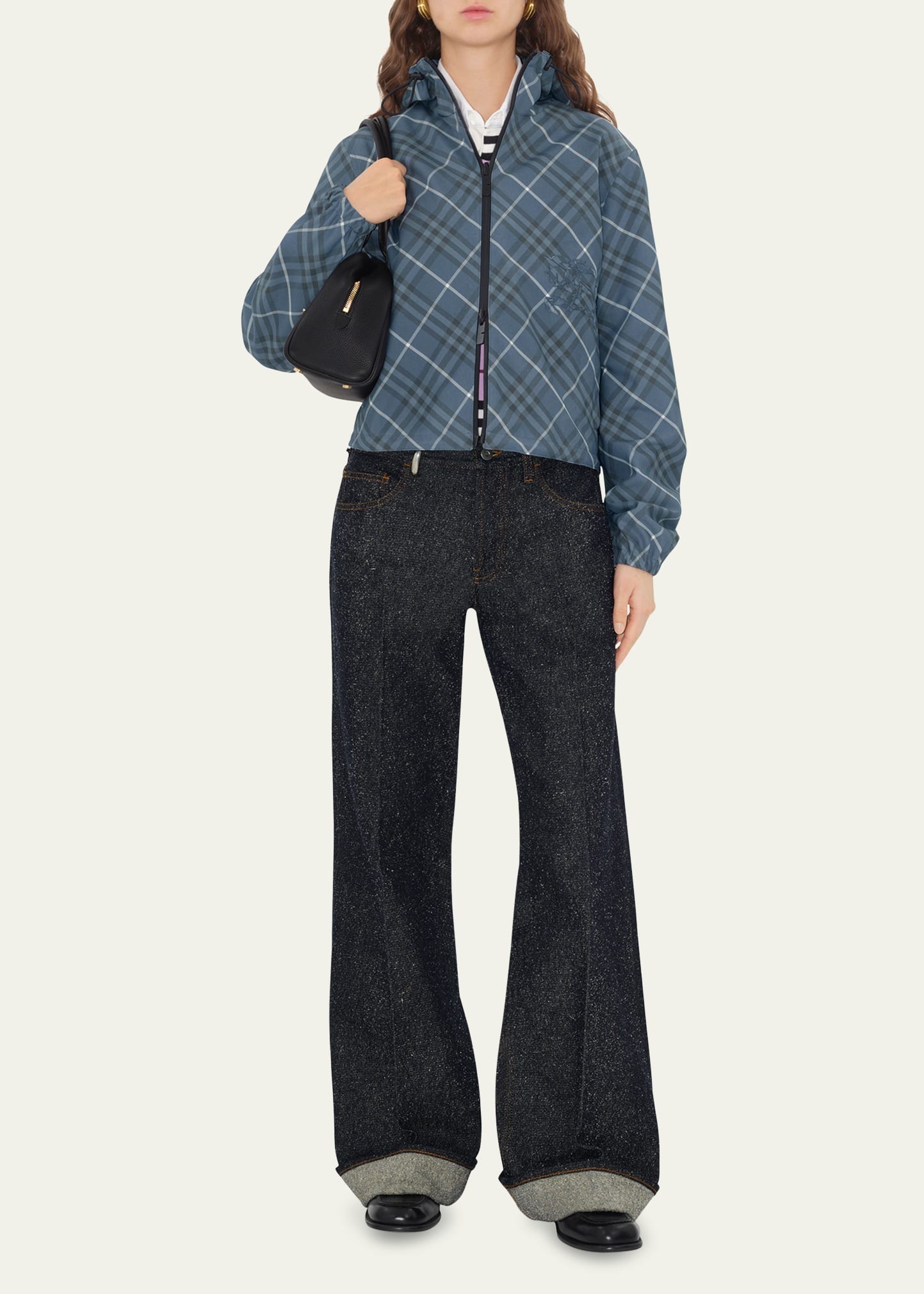 Check Hooded Zip Jacket - 2