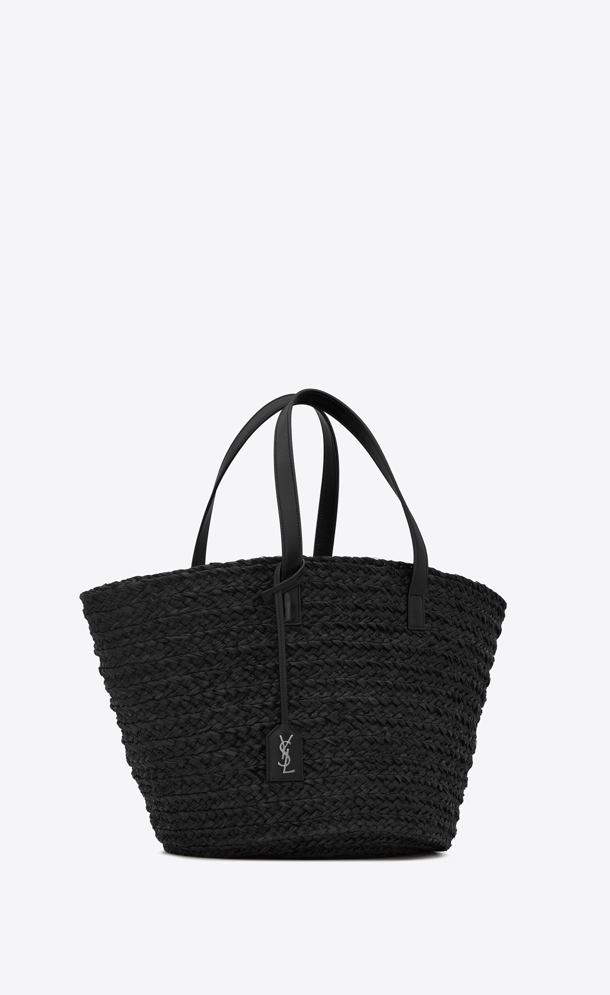 panier medium bag in raffia - 5