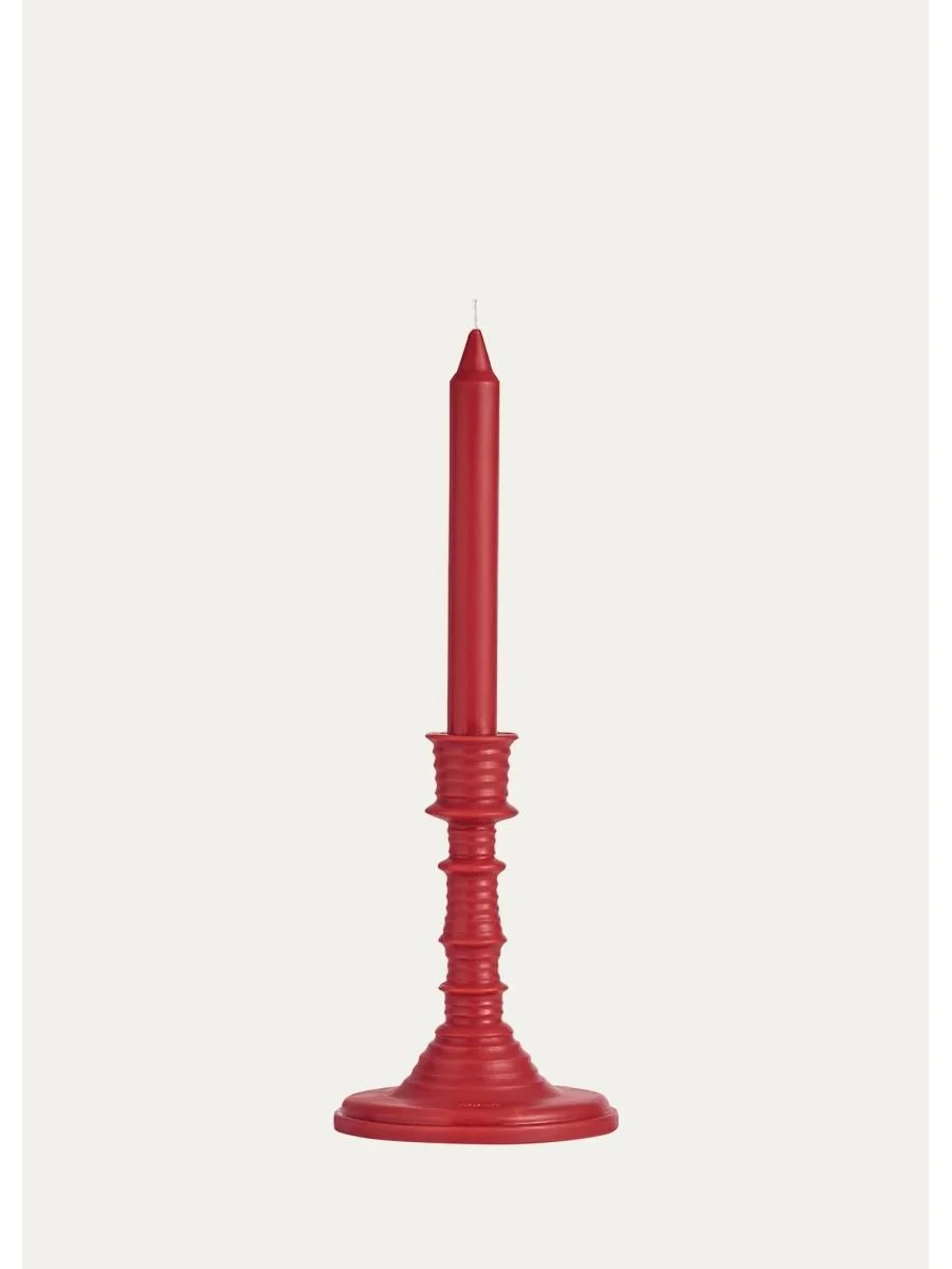 11.9 oz. Tomato Leaves Wax Candleholder - 1