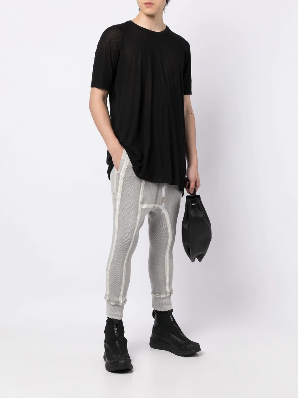 contrasting-trim detail track pants - 2