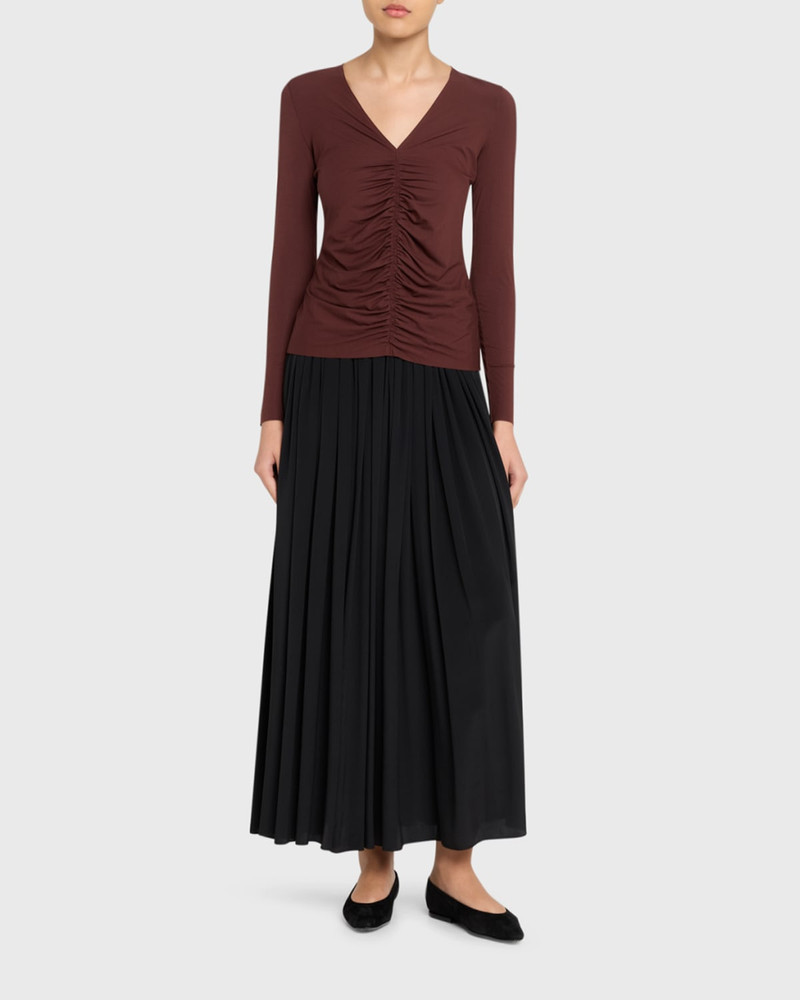 Wolford Pure Ruched Long-Sleeve Top outlook