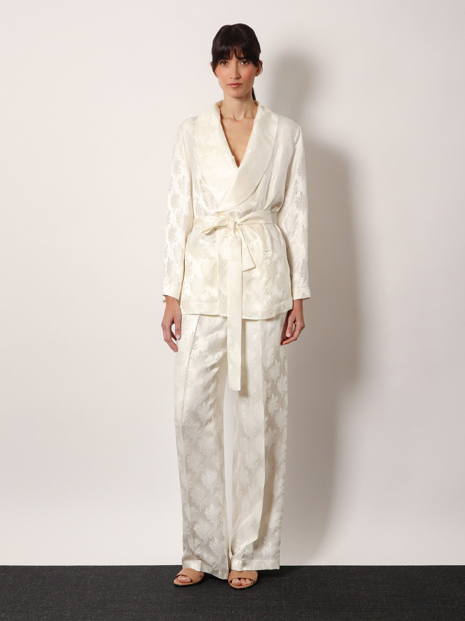 Fendi Jacquard Silk Blazer With Floral Motif - 2