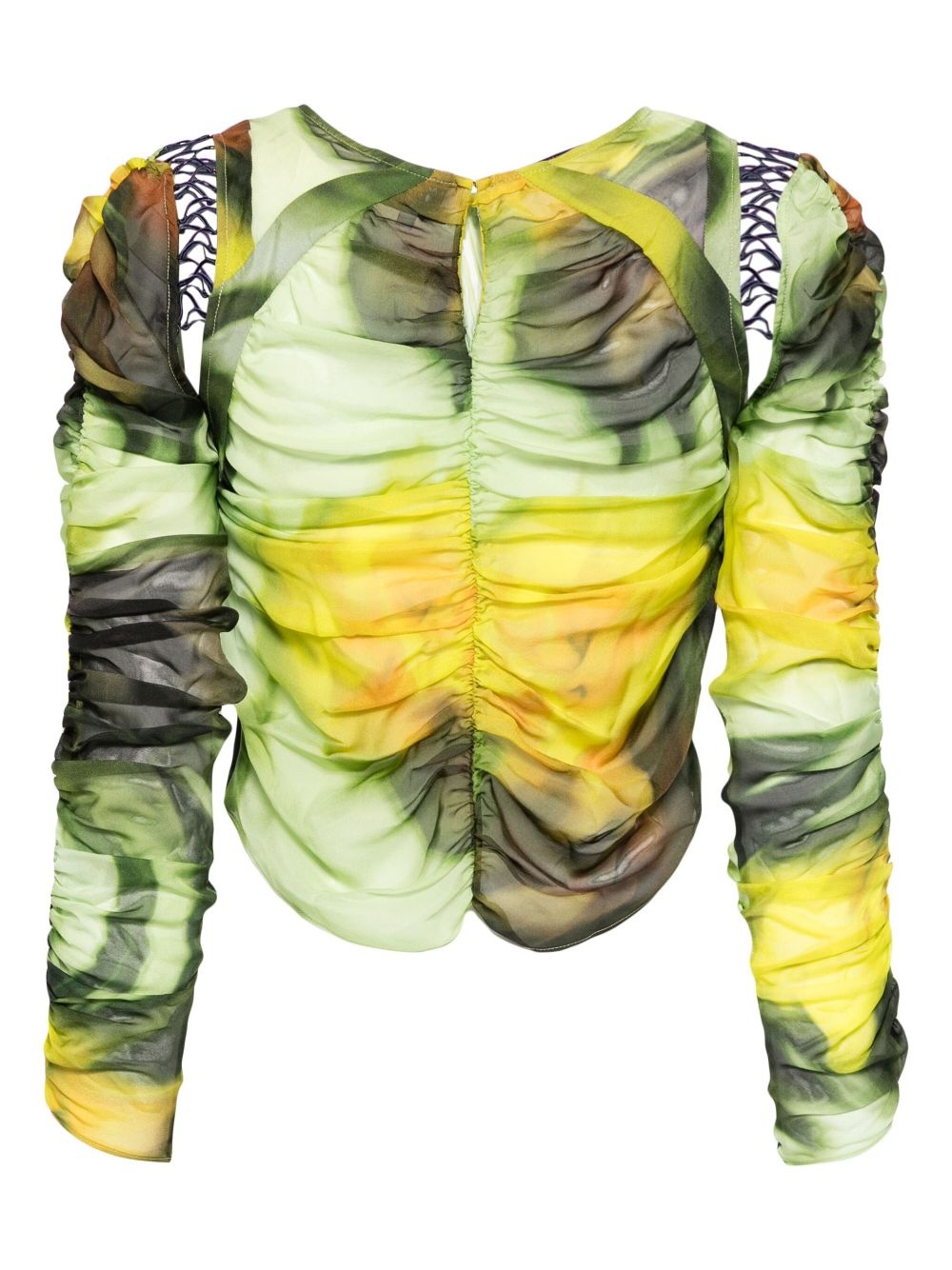 melting bloom gathered Delilah top - 2
