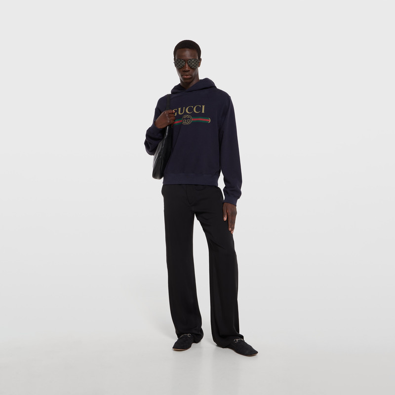 GUCCI Cashmere blend sweatshirt with print outlook