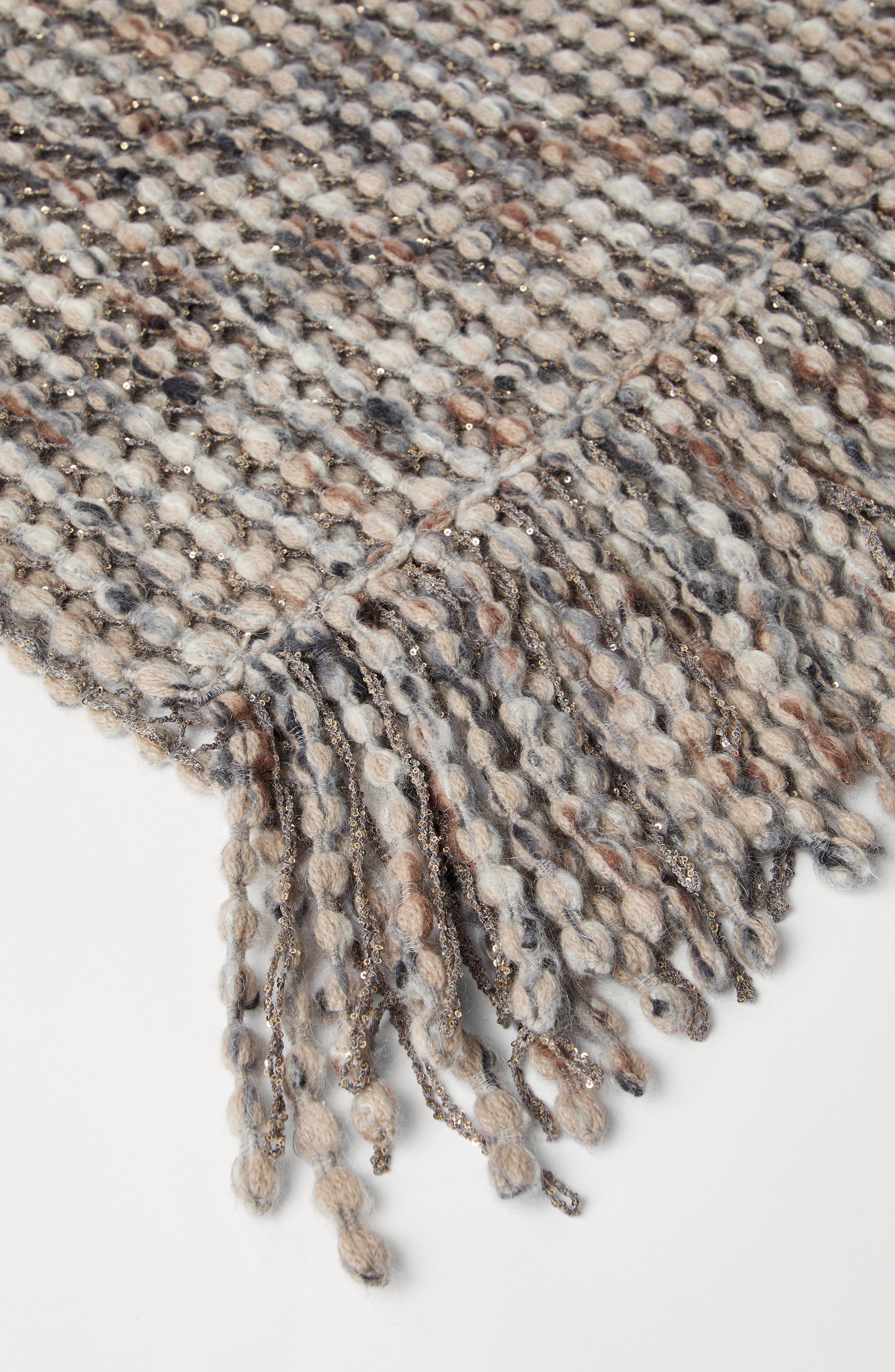 Brunello Cucinelli Balloon Net knit scarf in Anthracite at Nordstrom - 3
