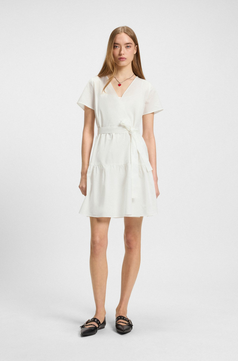 HUGO COTTON DRESS WITH WRAP FRONT outlook