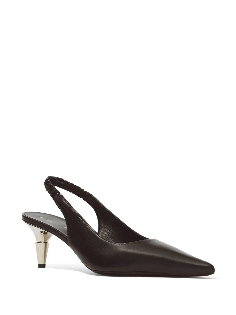 Spike slingback leather pumps - 2
