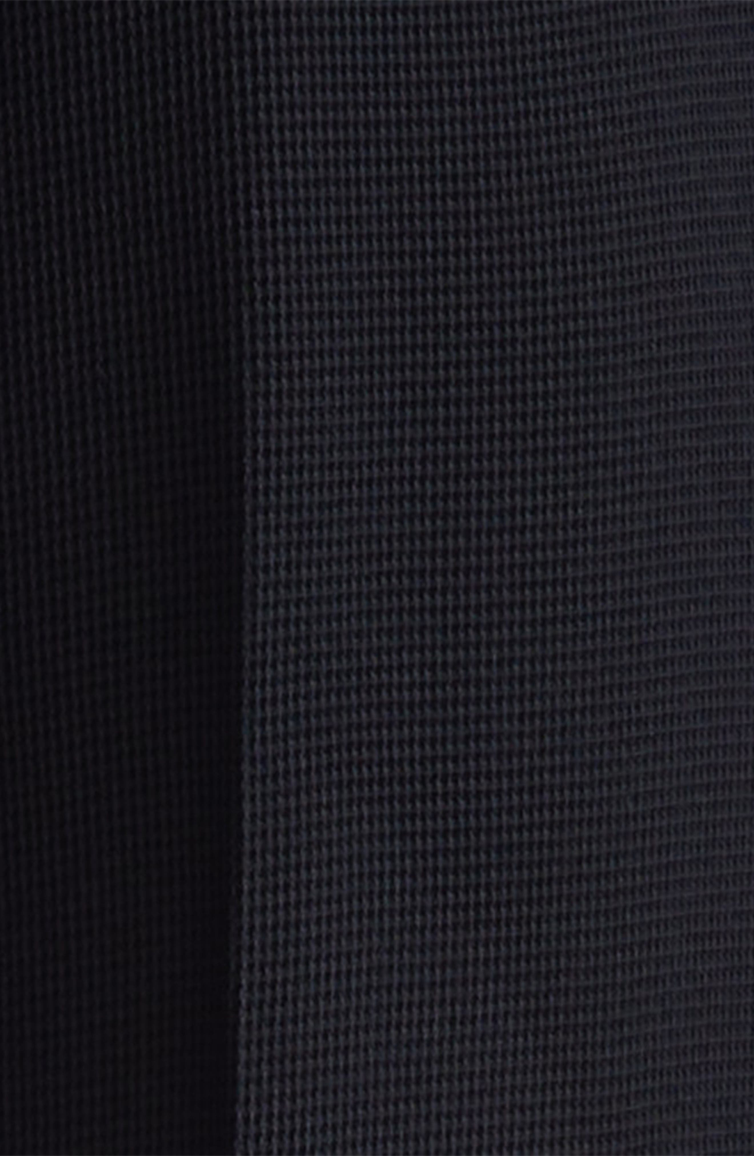 Emporio Armani Tech Waffle Straight Leg Pants in Solid Black at Nordstrom - 7