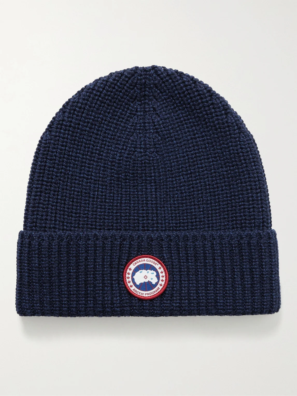 Logo-Appliquéd Ribbed Wool Beanie - 1