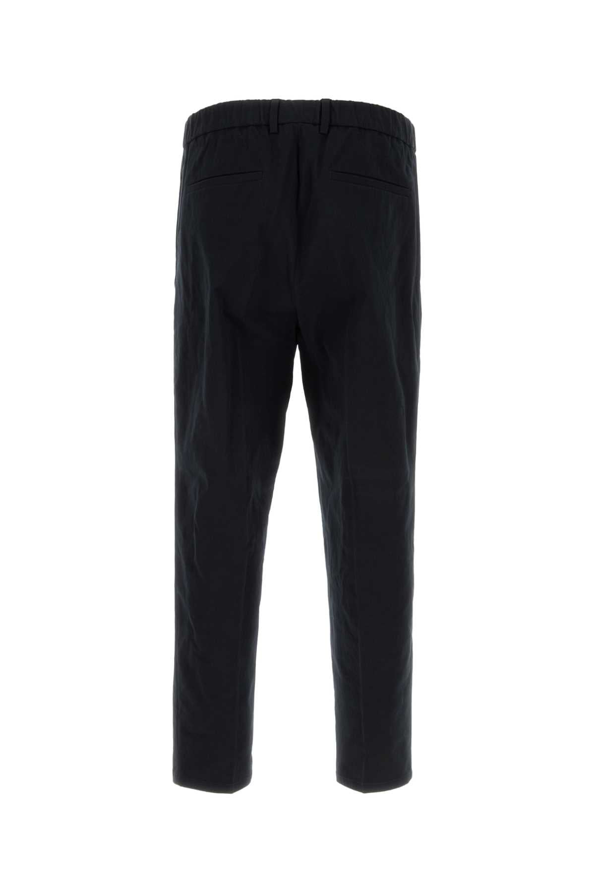 Jil Sander Men Midnight Blue Cotton Pant - 2