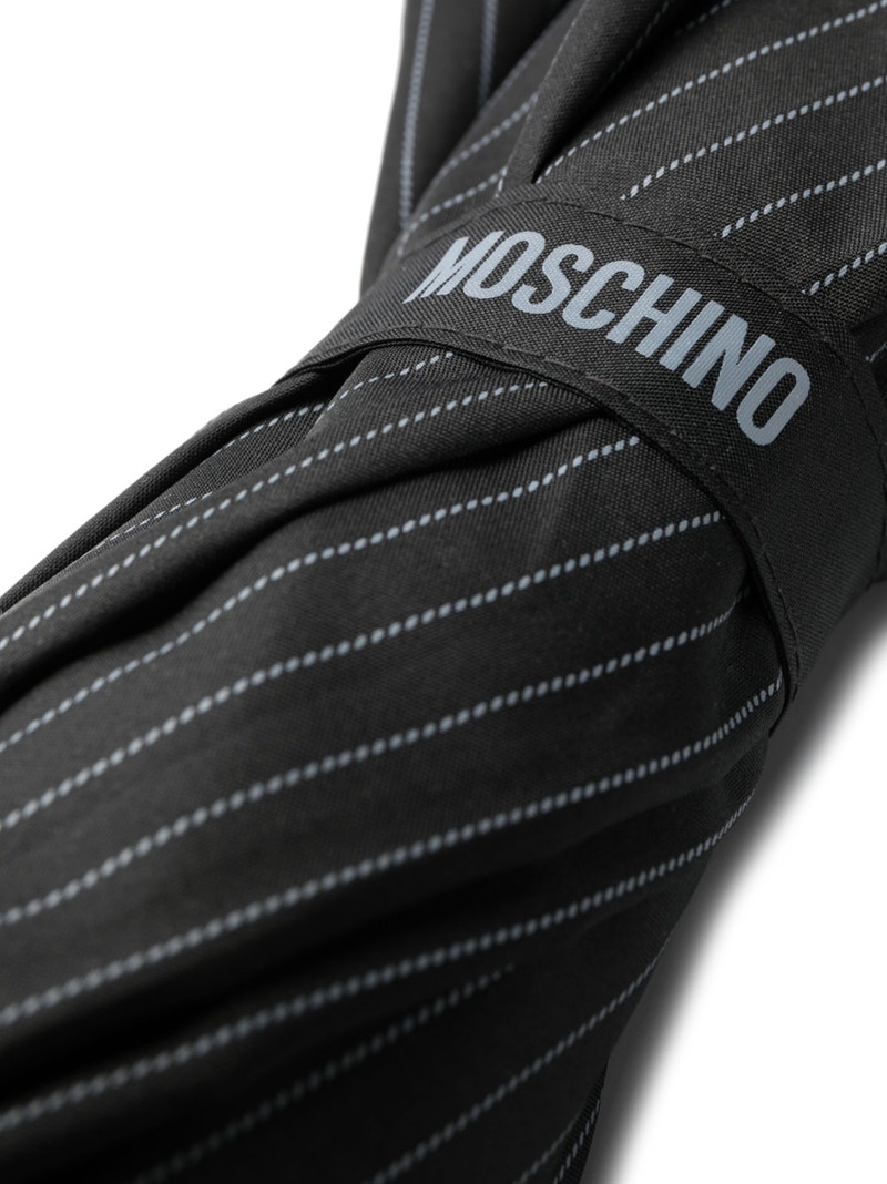 Moschino striped eight-panel umbrella outlook