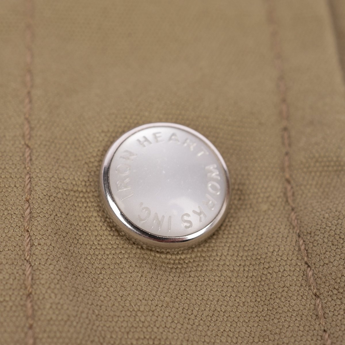 IHSH-394-KHA 7oz Fatigue Cloth Western Shirt - Khaki - 7