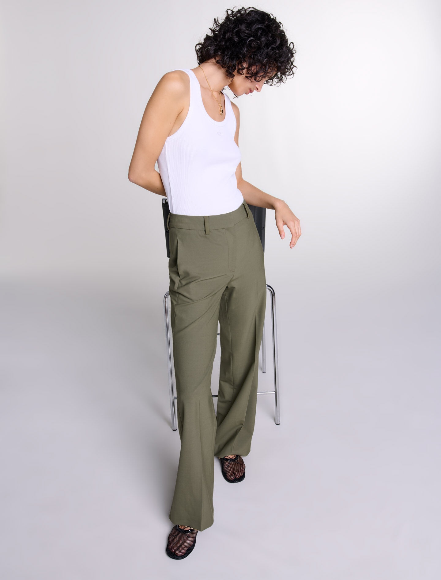 Straight-leg suit trousers - 7