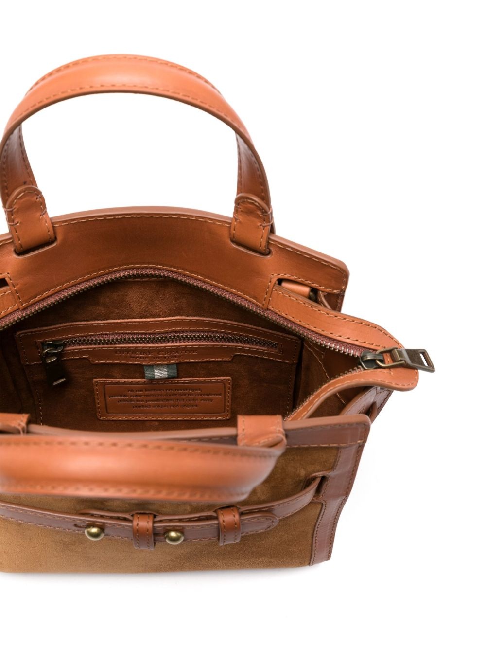 Saddle 009 suede tote bag - 5
