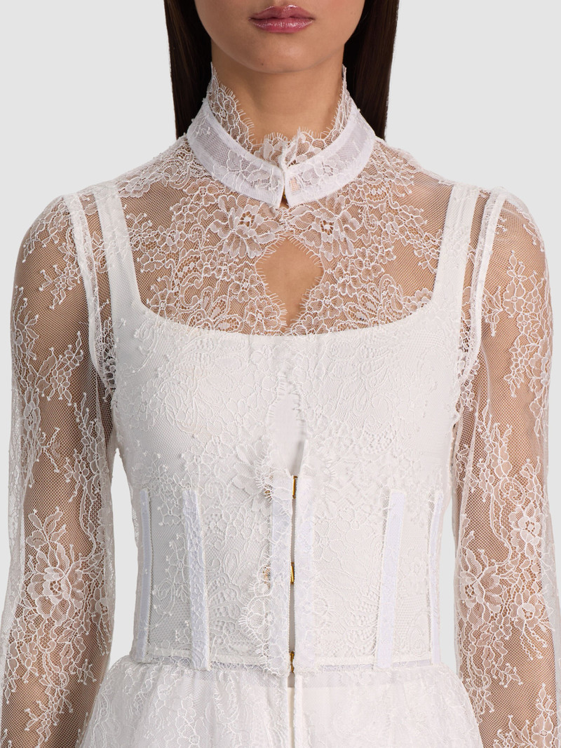 XAVIER TIERED LACE MAXI COAT 5