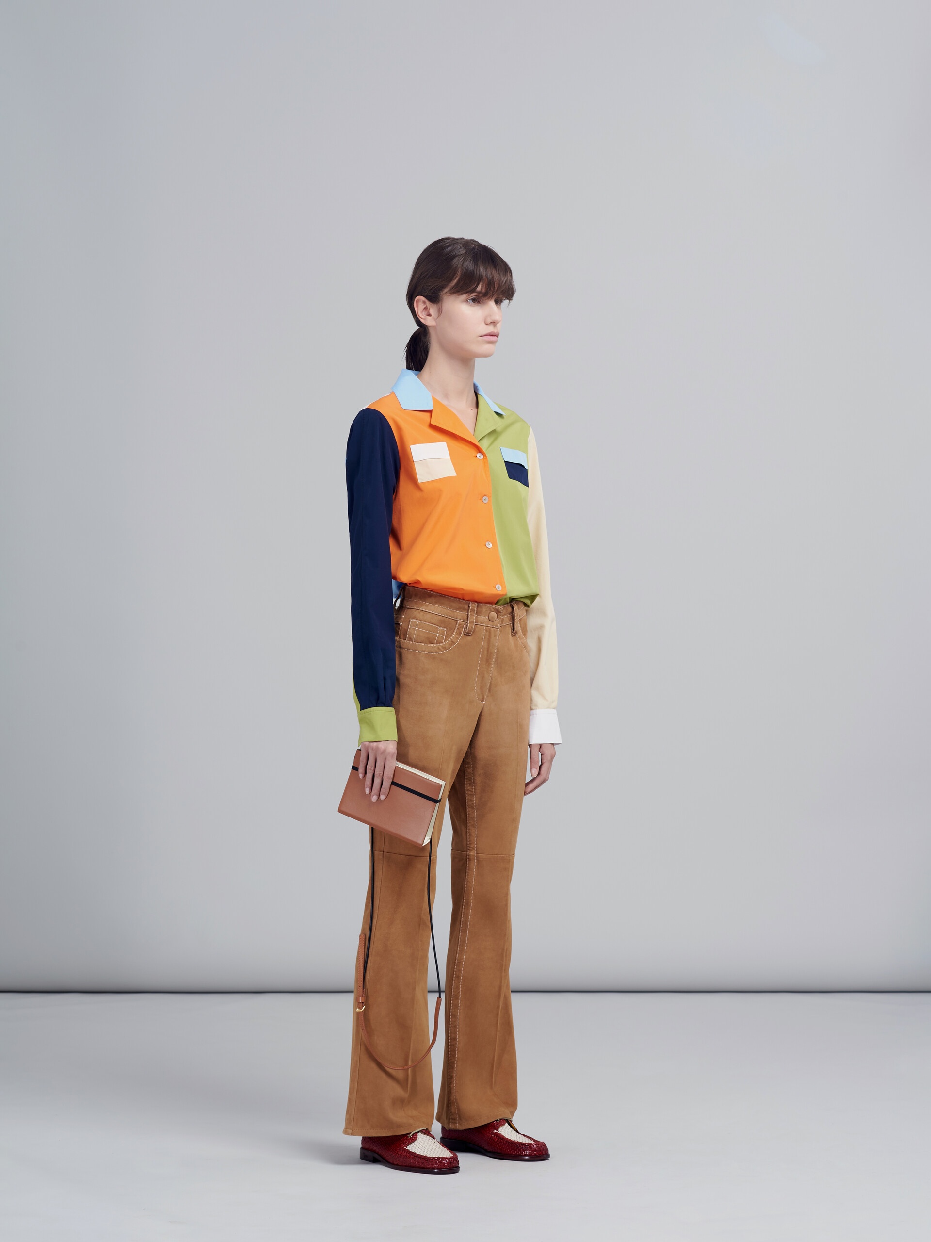 SUEDE NATURAL NAPPA TROUSERS - 5