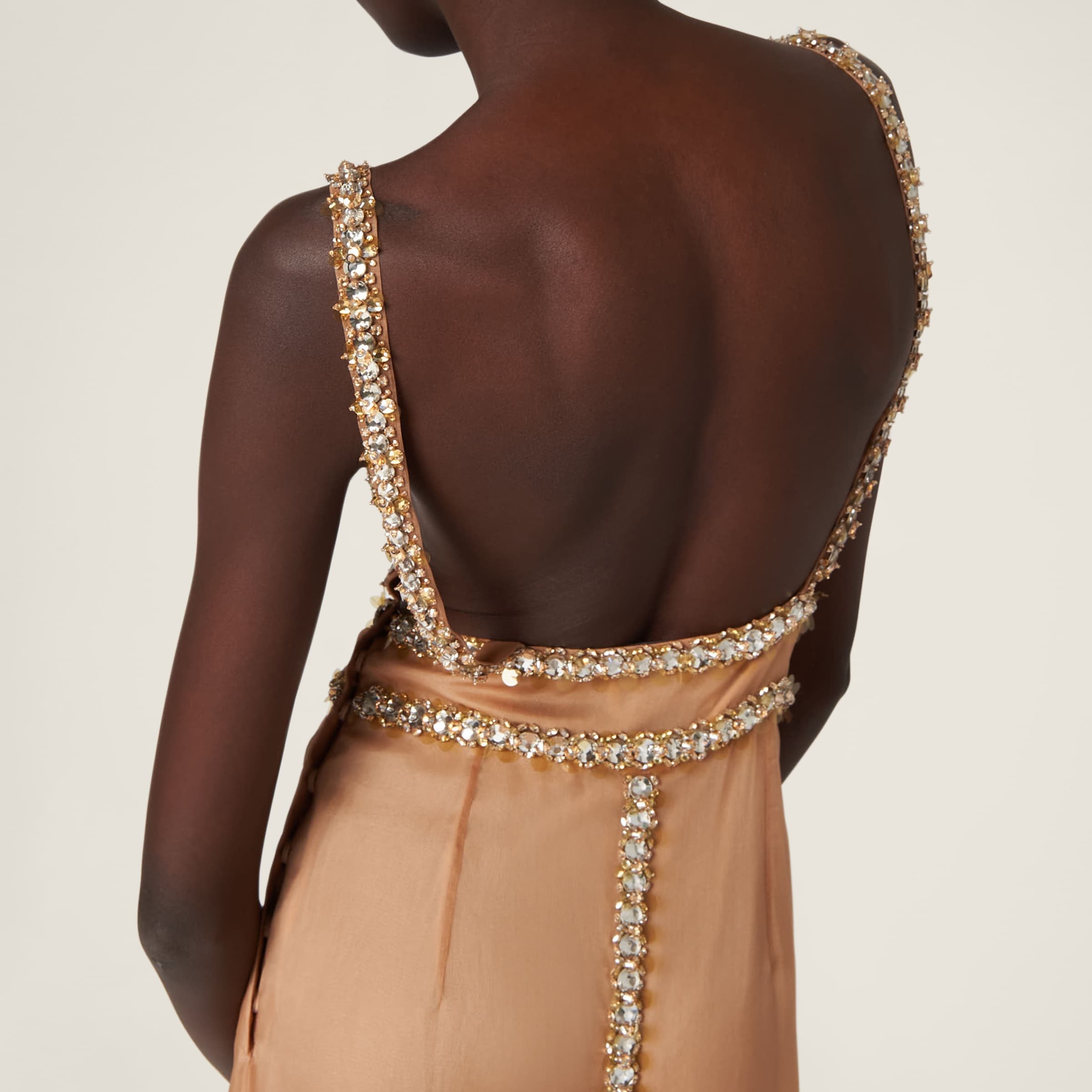 Embroidered organza dress - 5