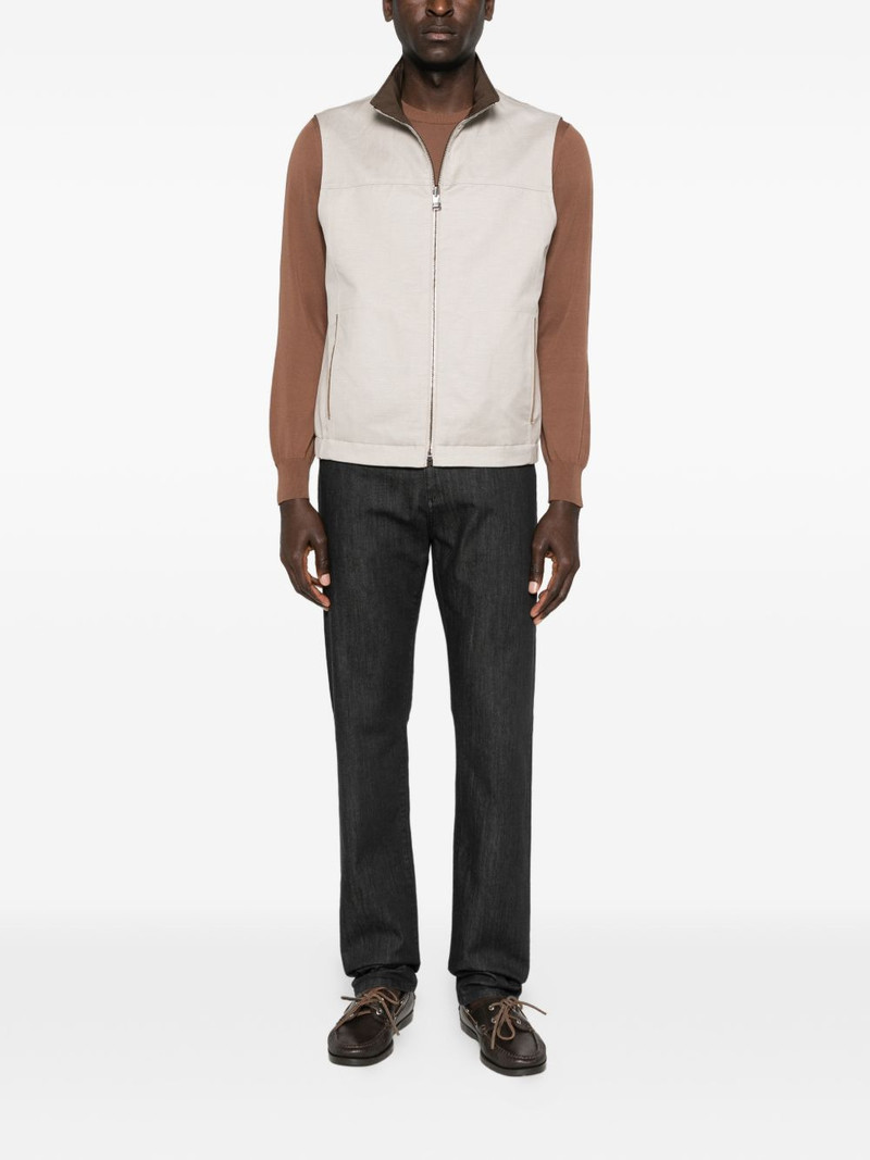 Canali crew-neck long-sleeve sweater outlook