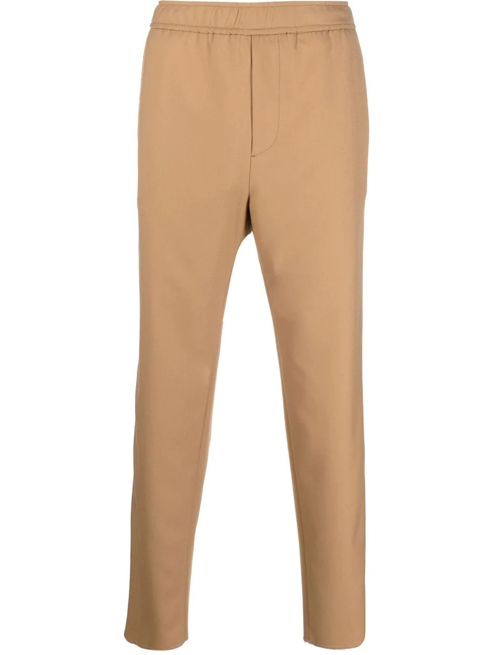 straight-leg virgin-wool trousers - 1