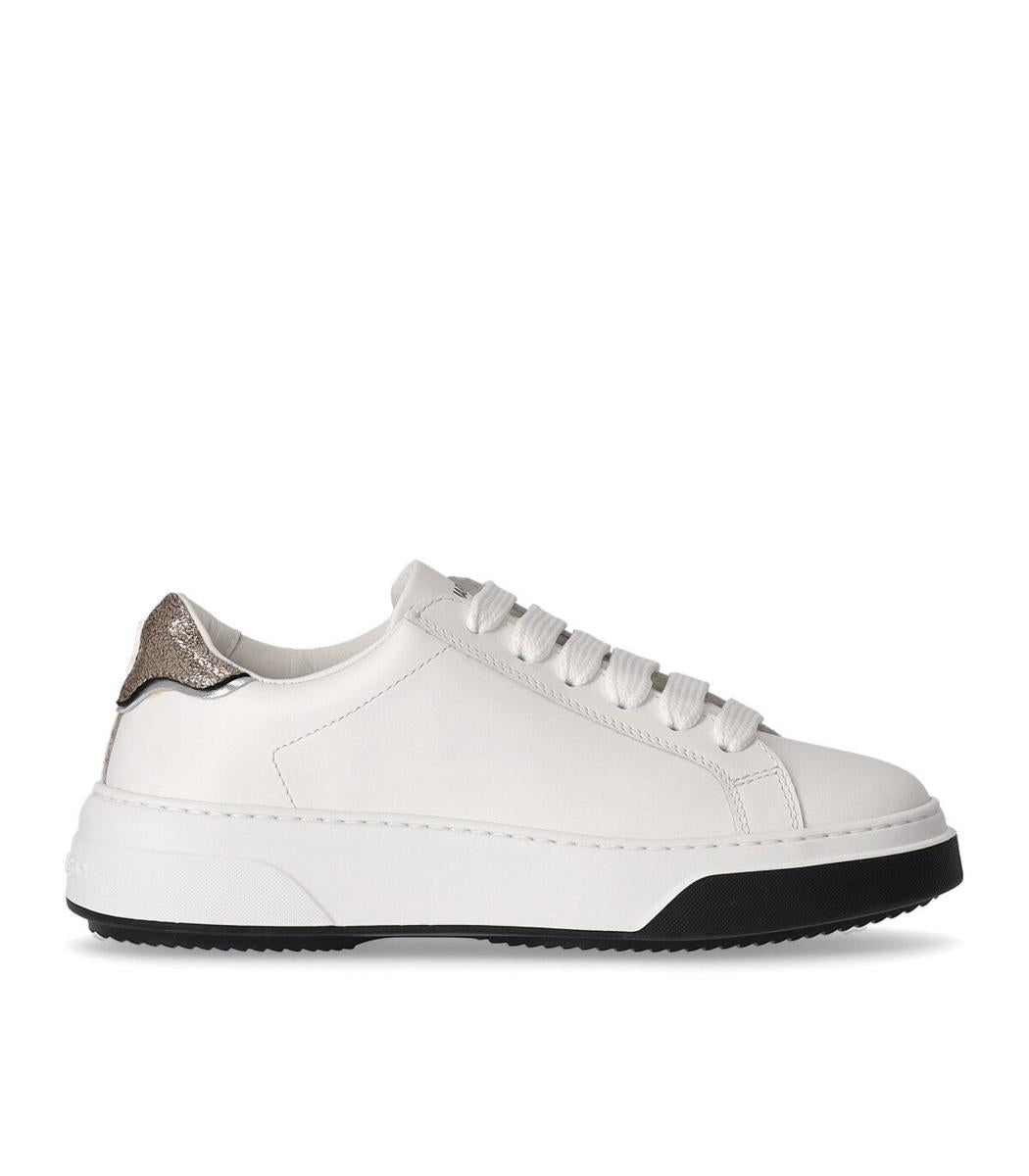 DSQUARED2 BUMPER WHITE GOLD SNEAKER - 1