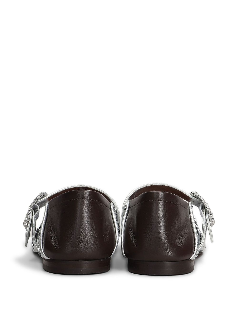 sequin-embellished ballerina shoes - 3