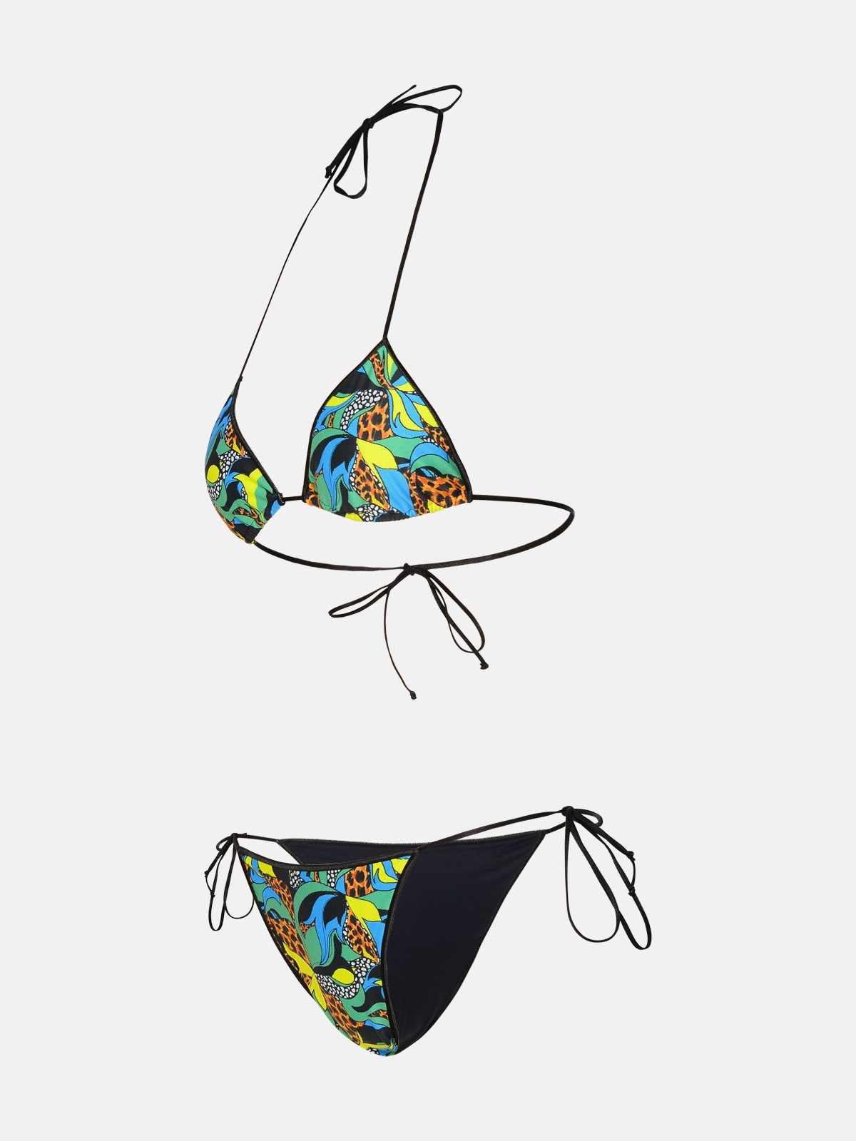 'SAM' GREEN POLYAMIDE BLEND BIKINI - 2