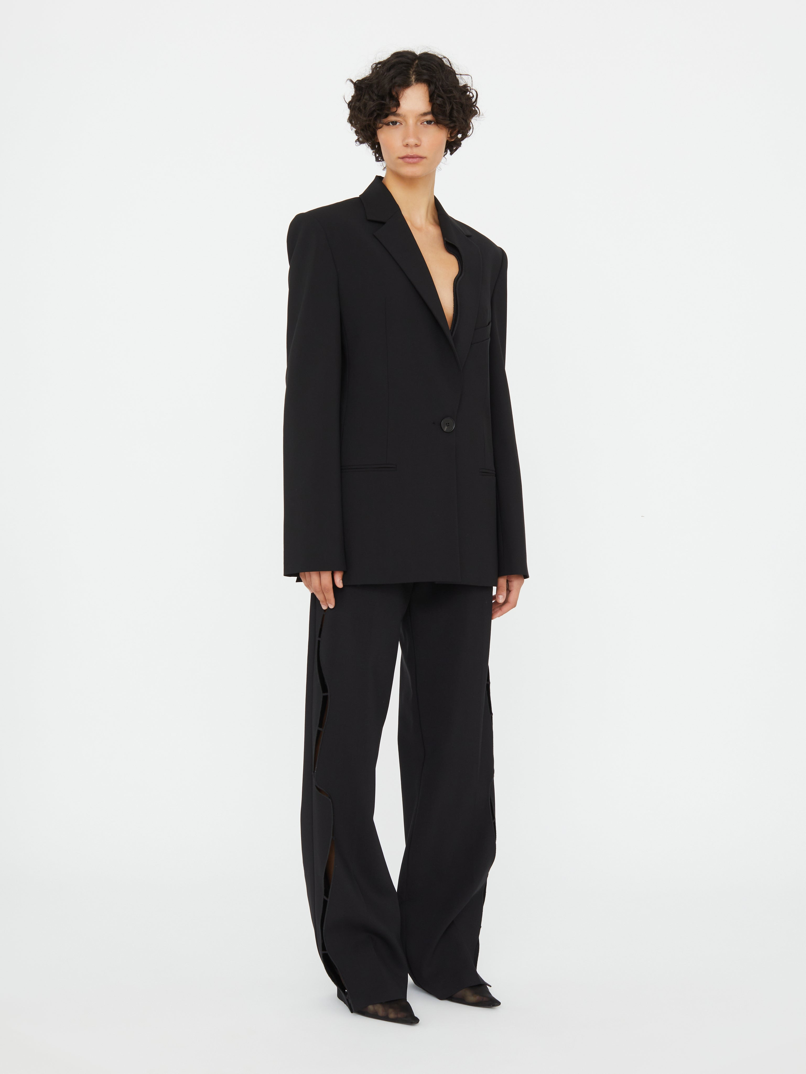 Bitten Wool Blazer - 3