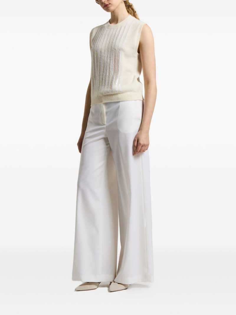 PESERICO sequin-embellishment vest outlook