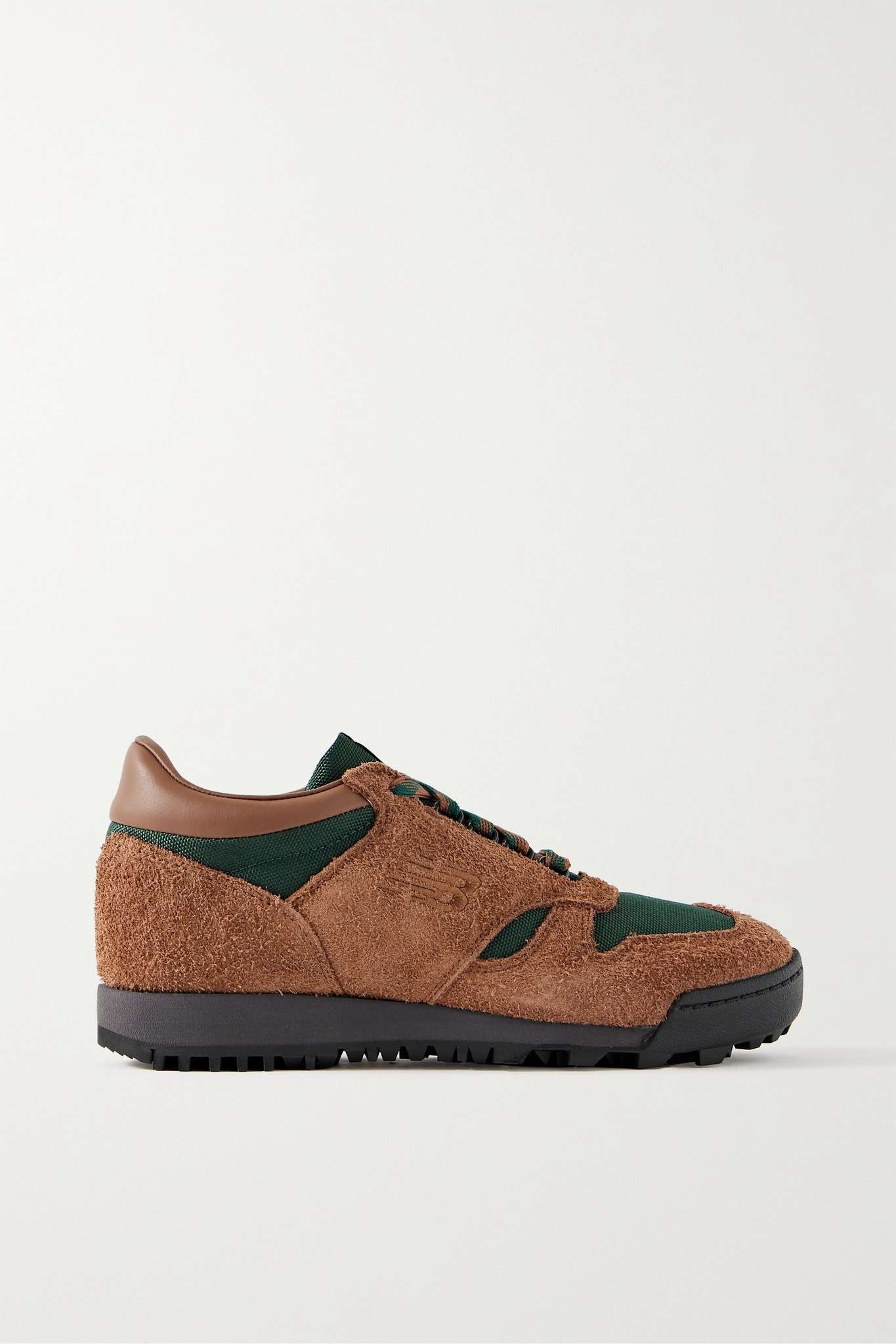 Rainier leather and CORDURA-trimmed suede sneakers - 1