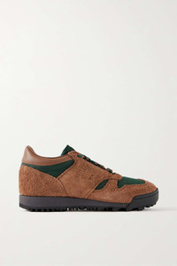 New Balance Rainier leather and CORDURA-trimmed suede sneakers 