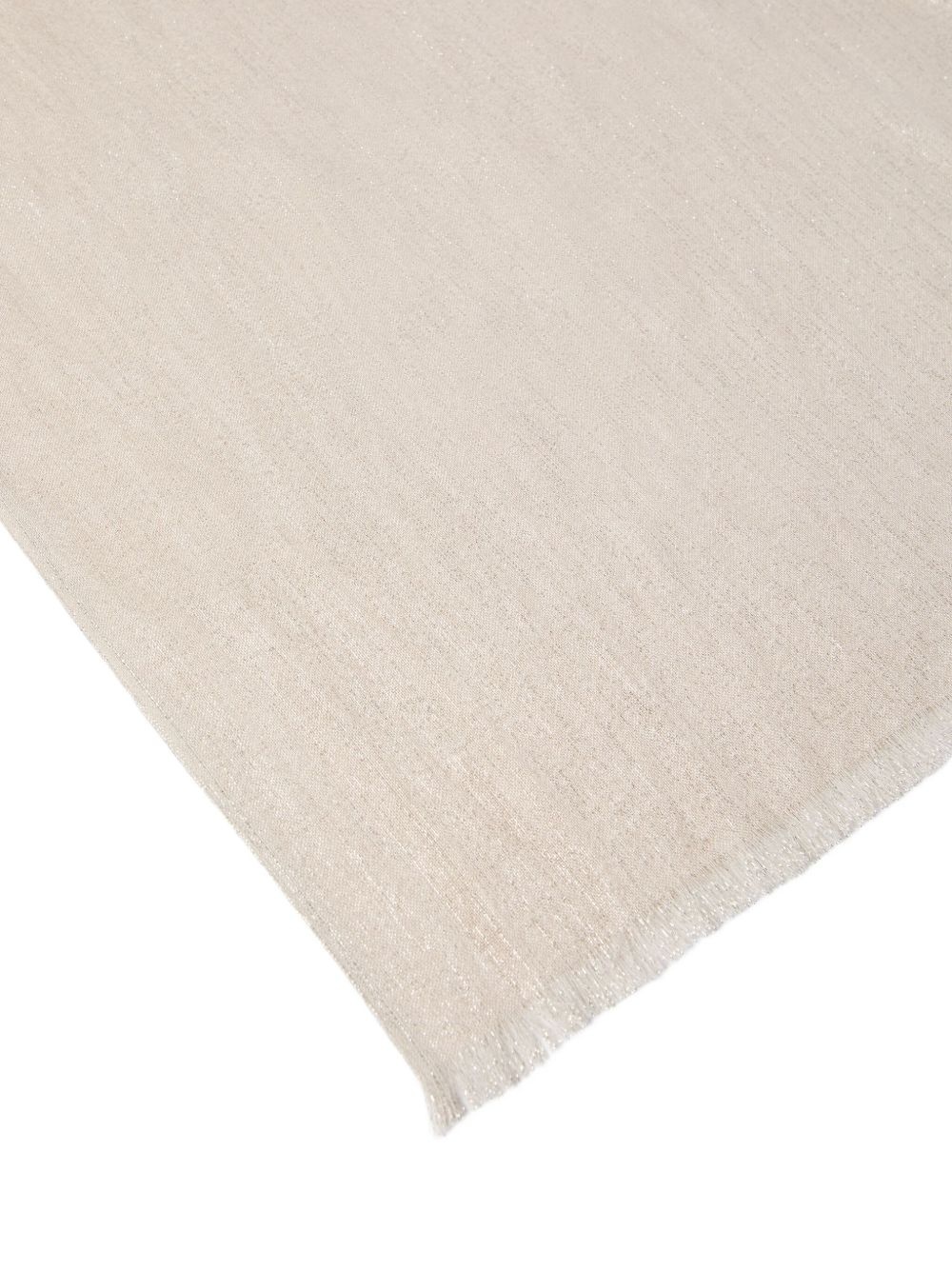 fringed cashmere-silk blend scarf - 2