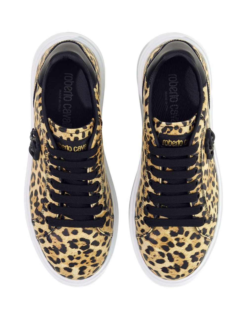 jaguar-print sneakers - 4