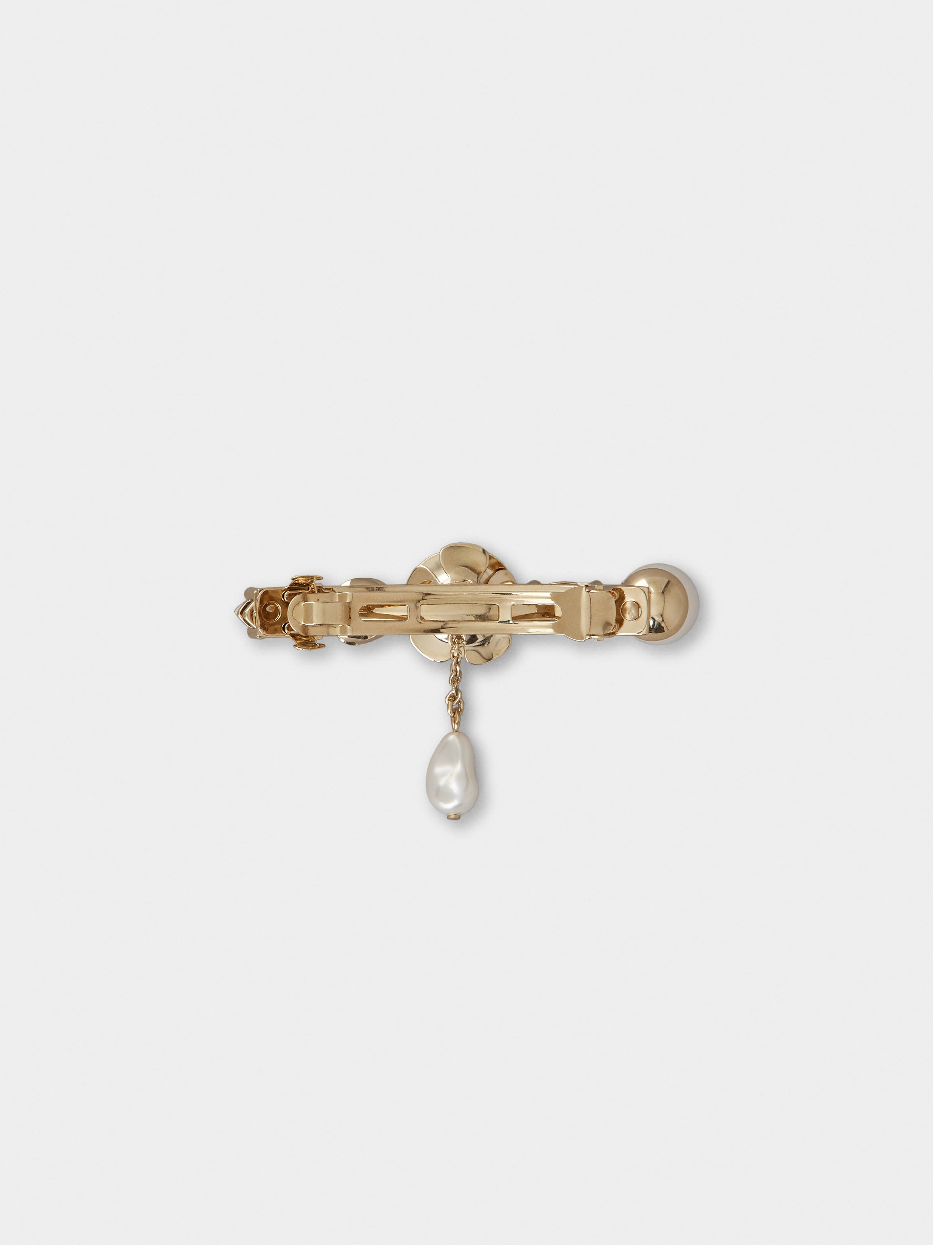 Rose Pearls Hair Clip - 2